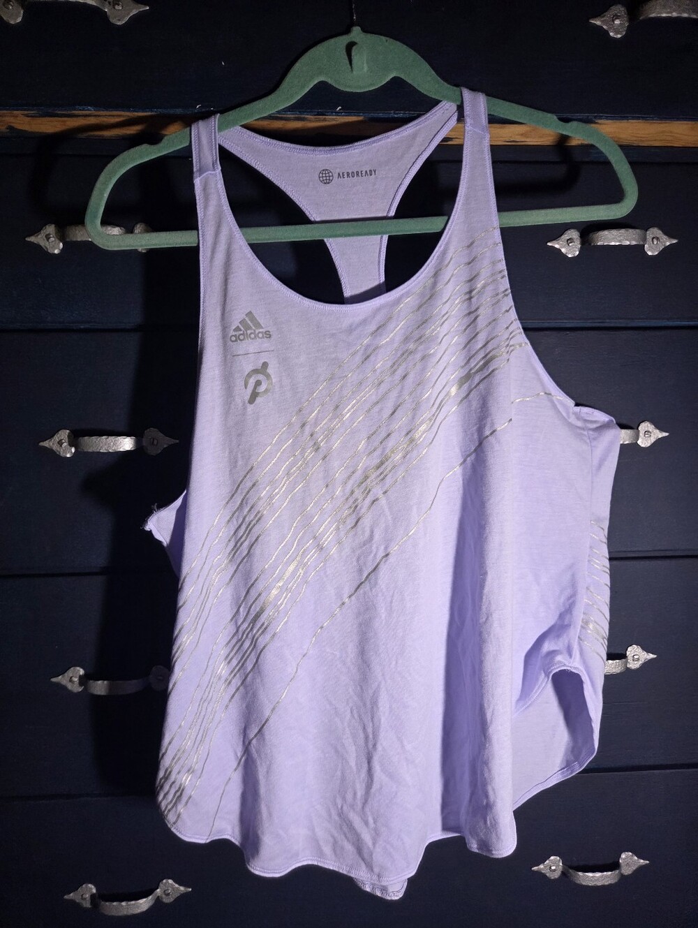 Peloton Adidas AEROREADY Athletic Tank Top Purple XL